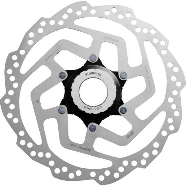 Shimano Brake Disc SM -Rt10 - 160mm - Lock centrale (imballaggio sul posto di lavoro)