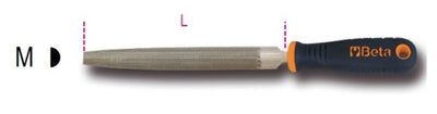 Beta 1719bma m halfzoeten vijl halfrond met handgreep
