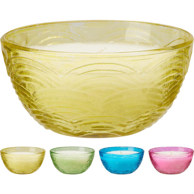 Pro garden citronella candle in glass bowl