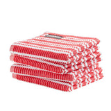Ddddd vaatdoek classic clean pak a 4 stuks 30x30cm rood - afbeelding 1