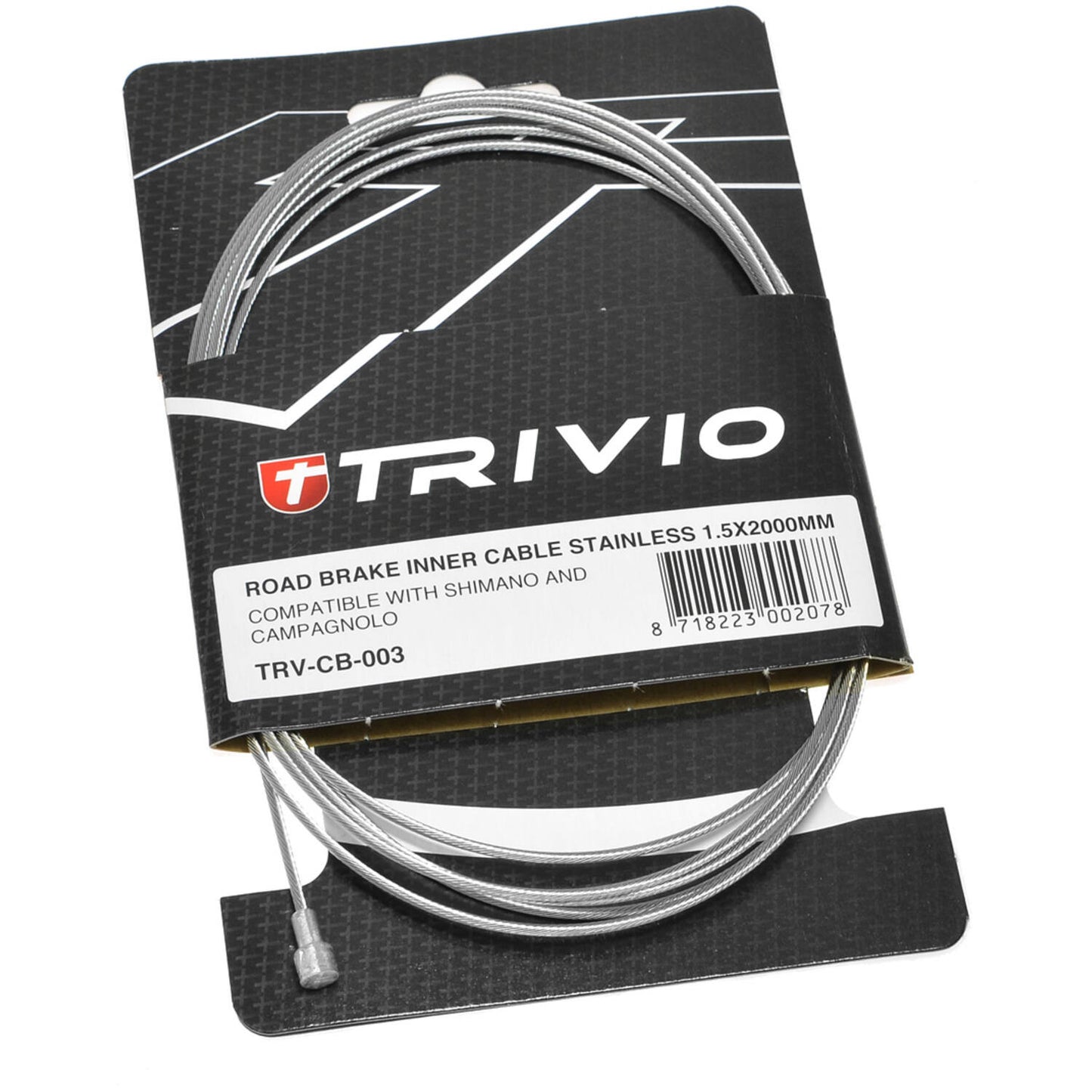 Trivio - Cavo interno freno corsa in acciaio inox 1.5x2000mm - 20 pz.