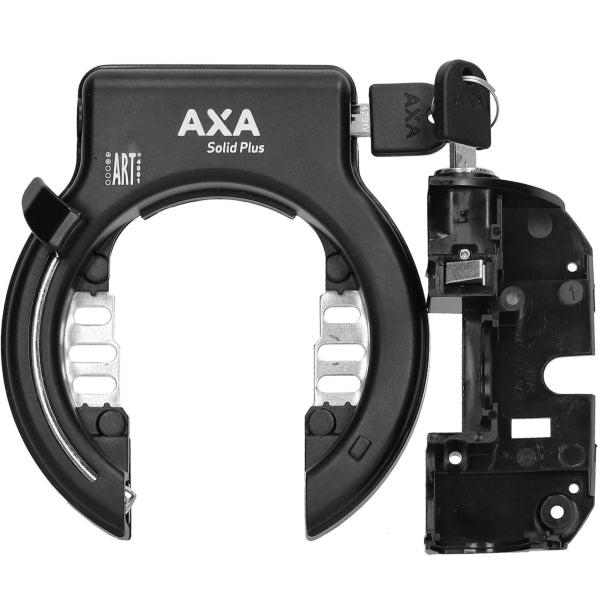 Axa Slot solid plus art2 zwart met 2 drager accuslot
