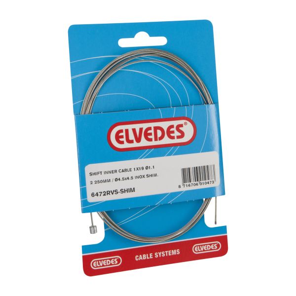 Cable enumnable Shimano 2.25 m 1.1 mm 6472 Plata