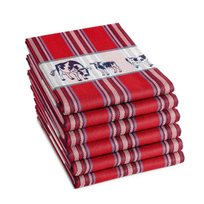 Ddddd strofinaccio frisone rosso 60x65 cm 6 pz