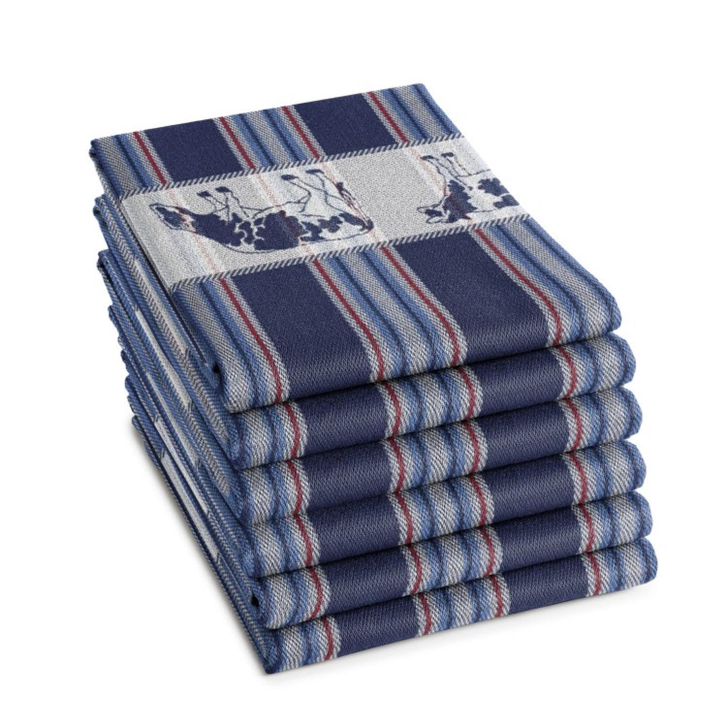 Ddddd canovaccio frisone blu 60x65 cm 6 pezzi