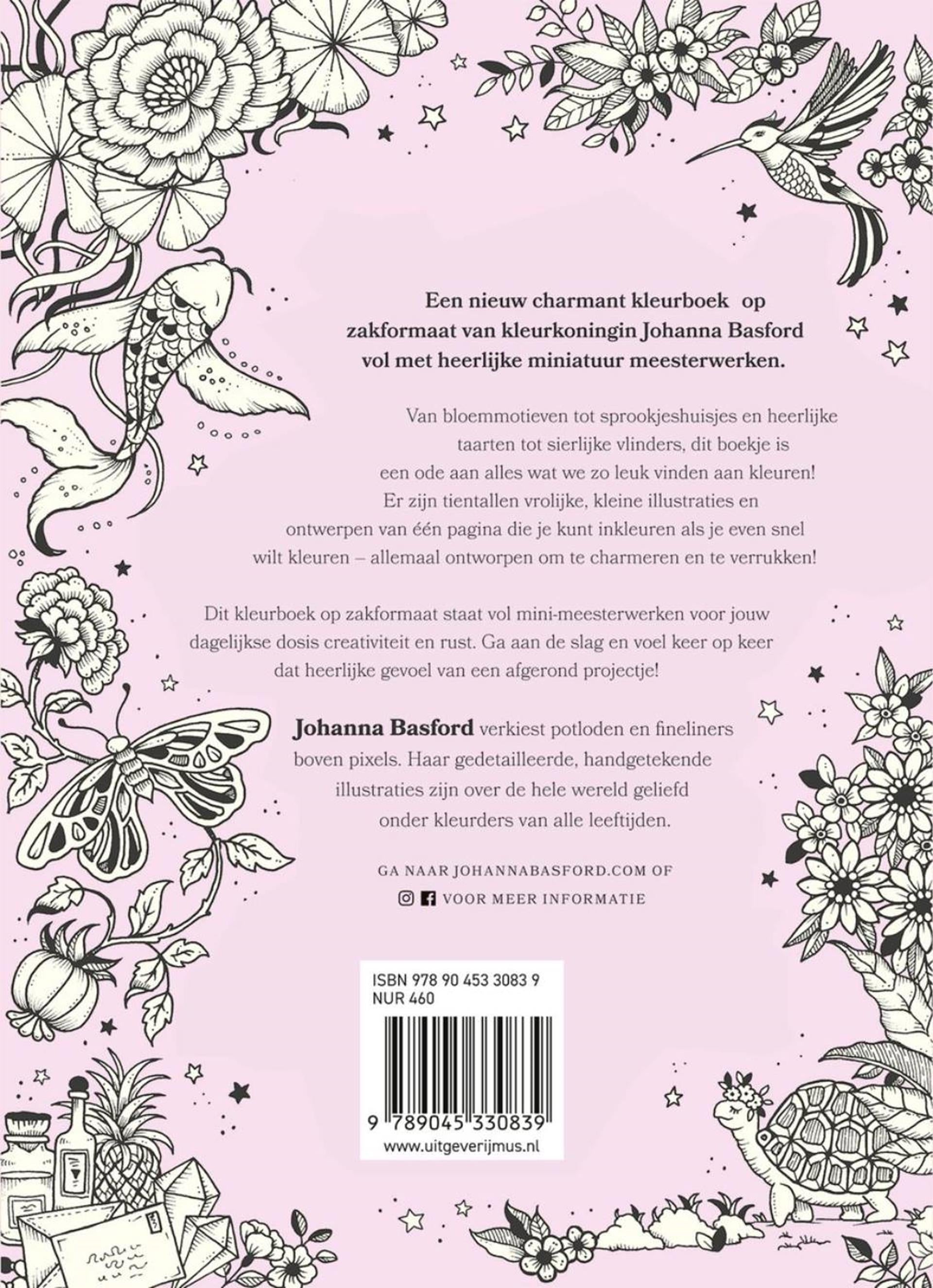Kluitman mus creatief - inktrijk - johanna basford - een kleurboek vol mini-meesterwerken