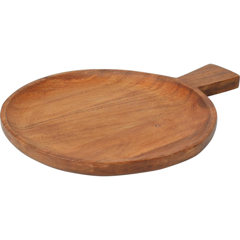 Excellent houseware snijplank acacia hout naturel ø20cm