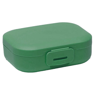 Scatola porta snack in plastica Dbp verde 9x8 cm