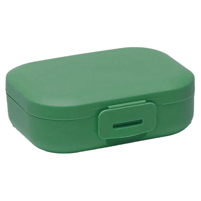 Scatola porta snack in plastica Dbp verde 9x8 cm