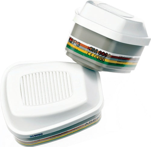 Filtro combinado y de gas Hg 3m | a2 b2 e2 k2 p3r + formaldehído | en 14387:2004 + a1:2008 | serie 6000 | 4 piezas - 7100104327 7100104327