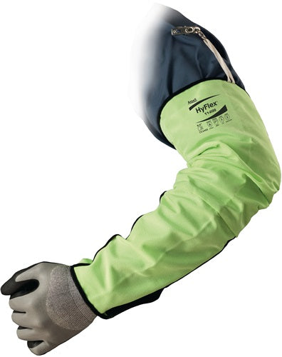 Protezione per il braccio Ansell | Segnale giallo da 475 mm | poliestere nylon fibra di vetro | e 388 e 407 psa categoria iii | 12 pezzi - 11-200 11-200