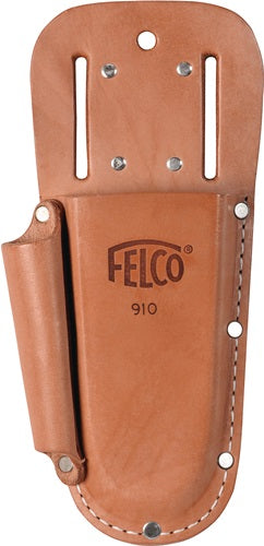 Funda de piel Felco | apto para todas las tijeras de podar felco | con lazo y abrazaderas con bolsa extra | 1 pieza - felco 910+ - felco 910+