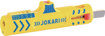 Strumento spelafili Jokari | lunghezza totale 124 mm | campo di lavoro d. 8,0-13,0 mm | 0,2-4,0 mm² (filo) | 1 pezzo - 30155 - 30155