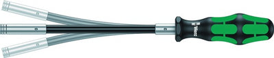 Portapuntas manual Wera | 1 4 pulgadas con imán | longitud de la hoja 173,5 mm | cuchillo mango flexible de 3 componentes | 1 pieza - 05028161001 - 05028161001