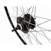 Rueda trasera Shimano 28 1 buje nexus 8 de 4 pulgadas (negro) - llanta zac2000 (negra) con radios de acero inoxidable - para freno de disco