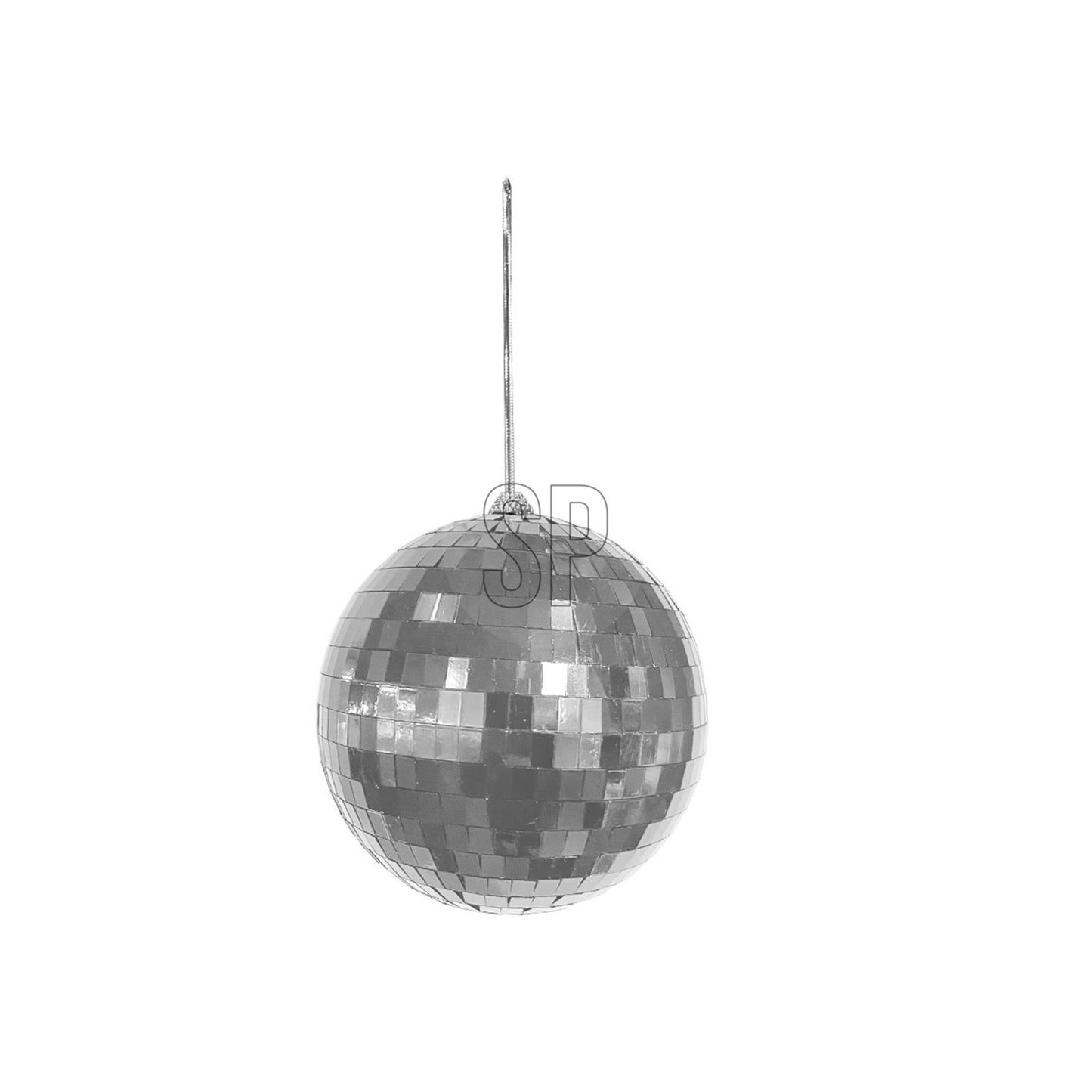 Home styling Palla di Natale palla a specchio 15 cm argento