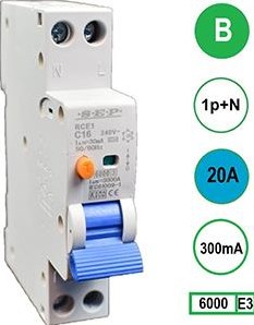 Disgiuntore differenziale 20a b carrello 300ma 2p sep - 4518104