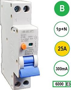 Disgiuntore differenziale 25a b carrello 300ma 2p sep - 4518108
