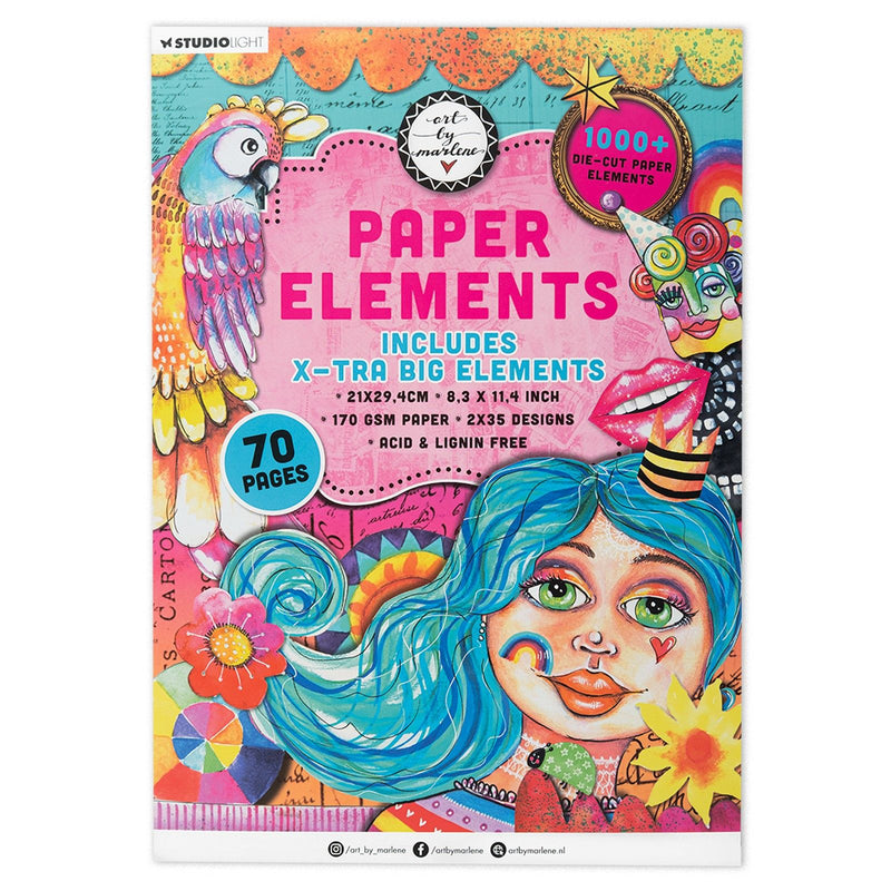 Luz de estudio • arte de marlene bloc de papel troquelado elementos extra grandes