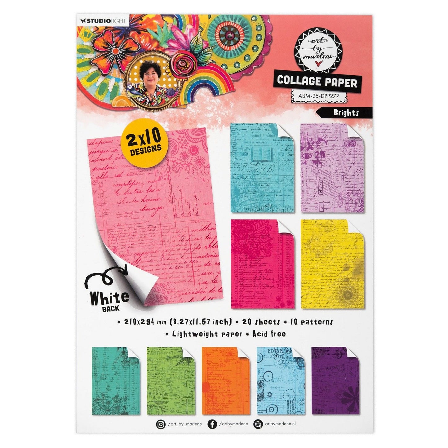 Luce da studio • arte di Marlene Collage Paper Brights