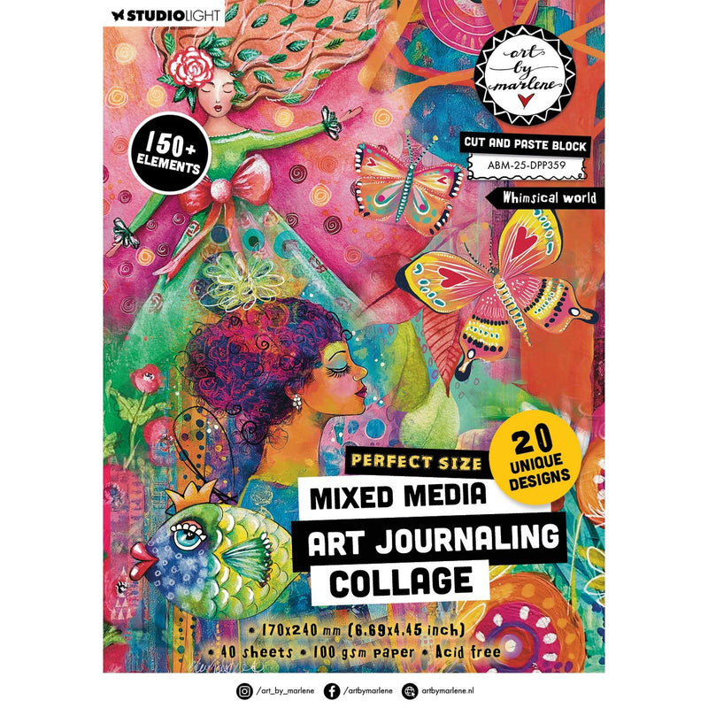Studio light • art by marlene cut and paste book whymsical world