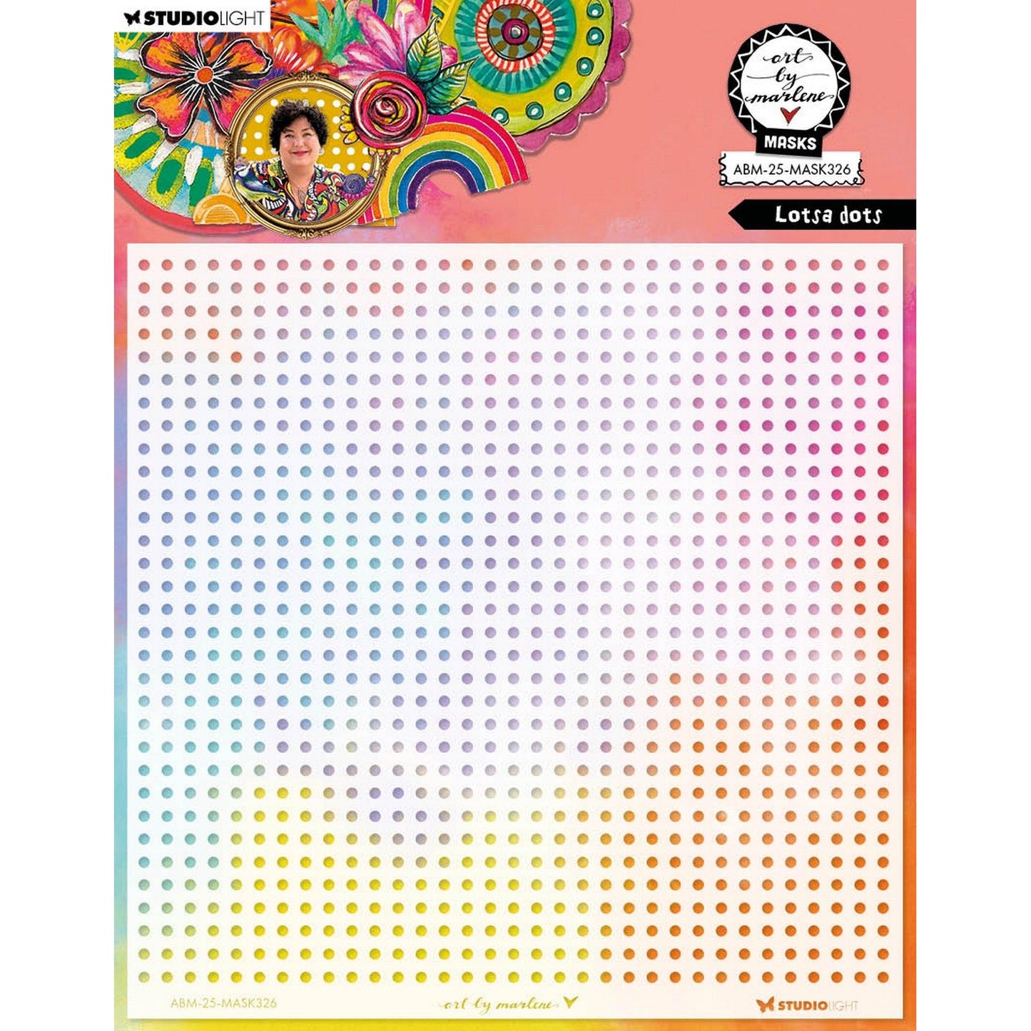 Luce da studio • illustrazione di Marlene Mask, tanti punti