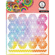 Studio light • art by marlene mask stencil hexagon style