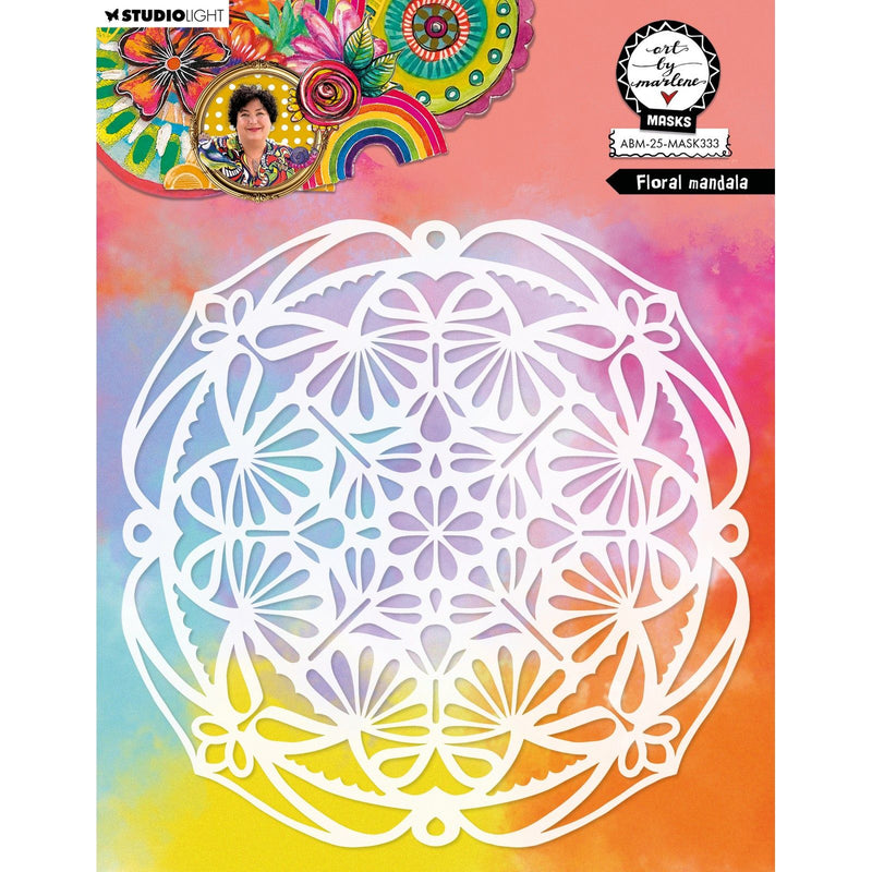 Studio luce • arte di marlene maschera stencil mandala floreale