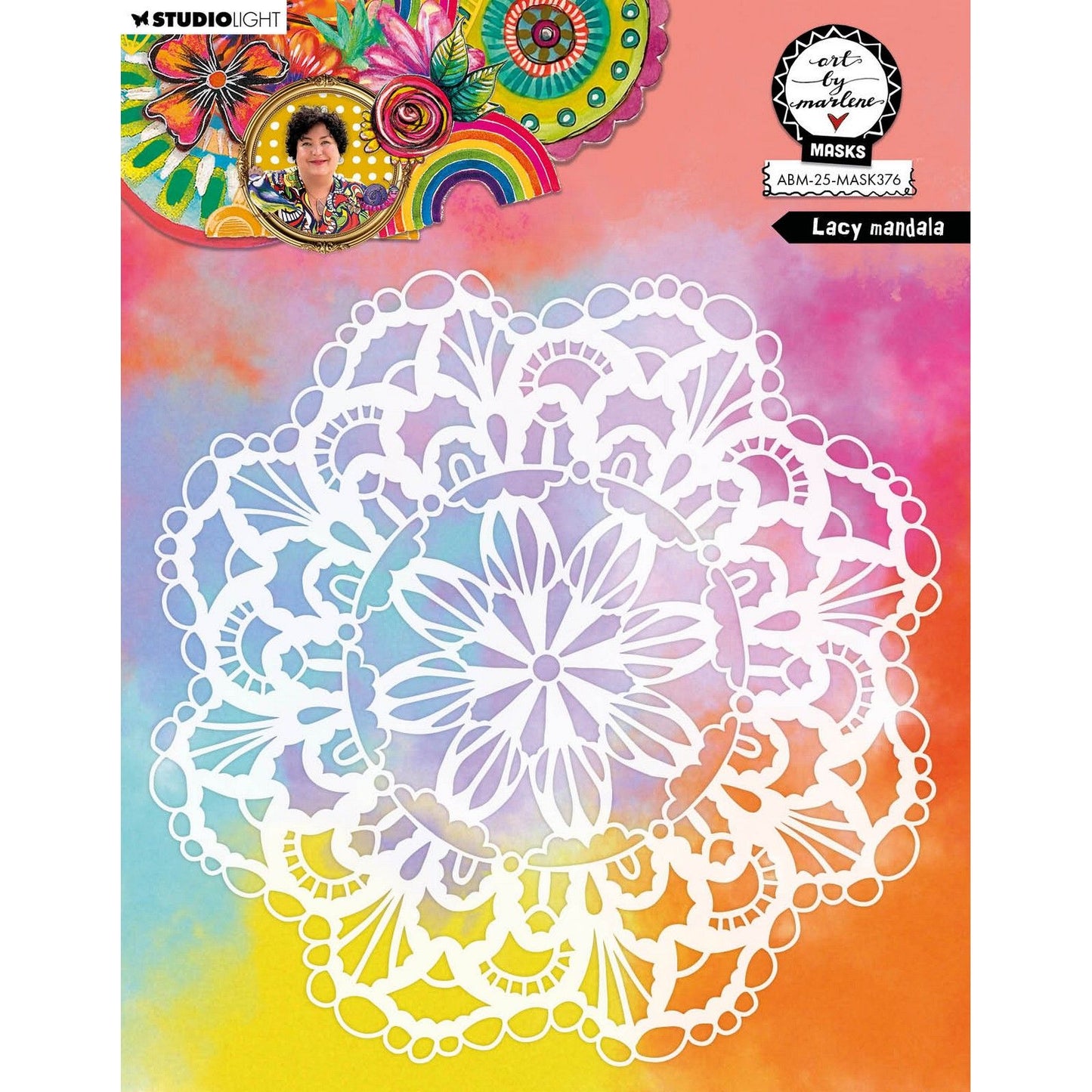 Studio luce • arte di marlene maschera pizzo mandala