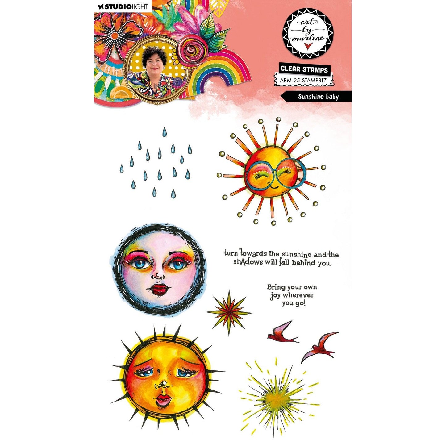 Luce da studio • illustrazione di marlene timbro trasparente sunshine baby