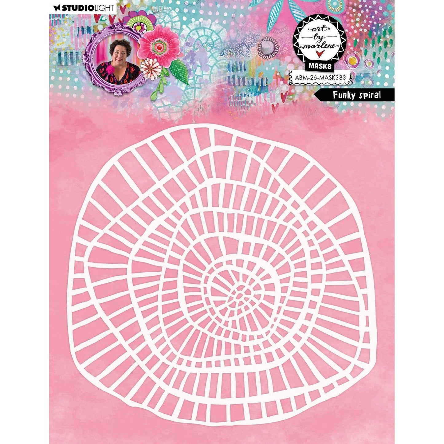Luce da studio • arte di Marlene Mask spirale funky