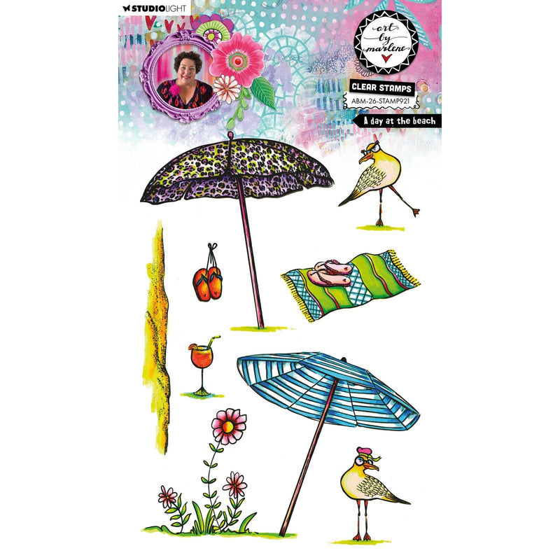 Studio light • art by marlene clear stamp a day at the beach