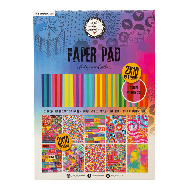 Luz de estudio • Diseño de colección Essentials, diseños y patrones de blocs de papel.