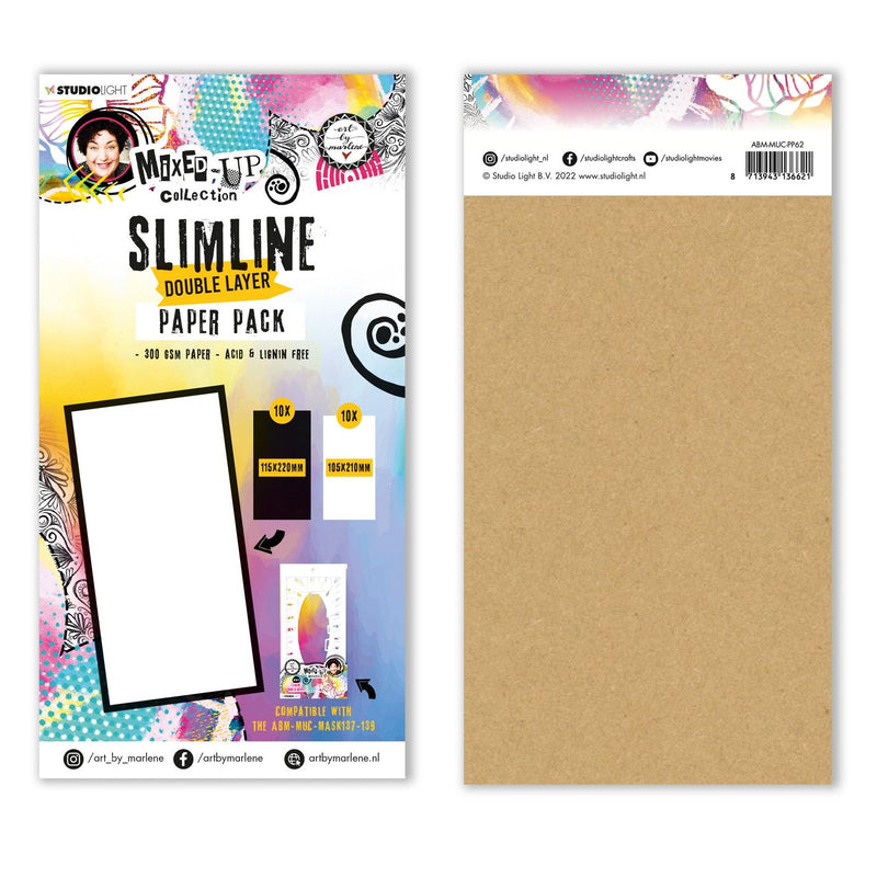 Studio light • pacco di carta da collezione mista slimline doppio strato