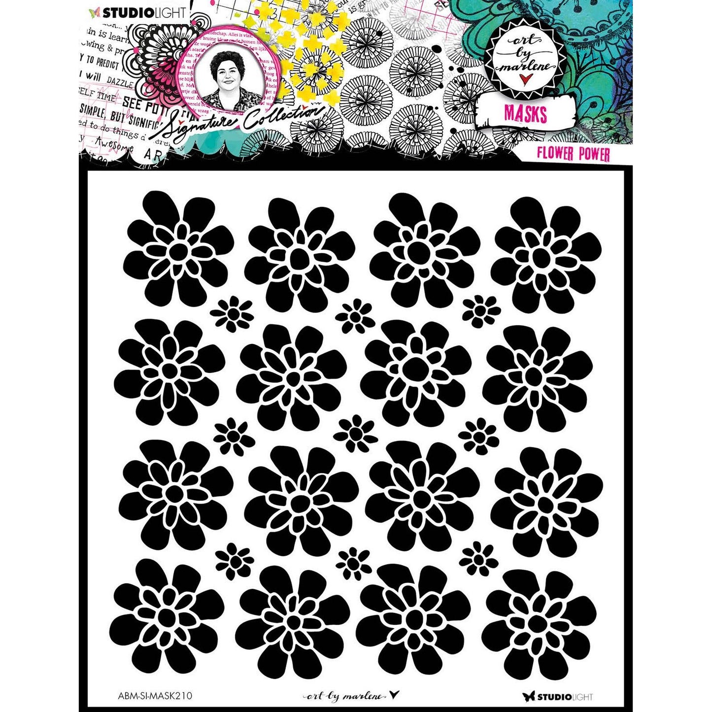 Luce da studio • stencil per maschera da collezione firmata Flower Power