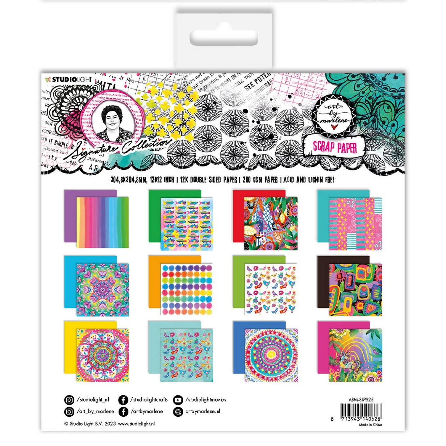 Luz de estudio • juego de papel para colección de firmas papel de desecho