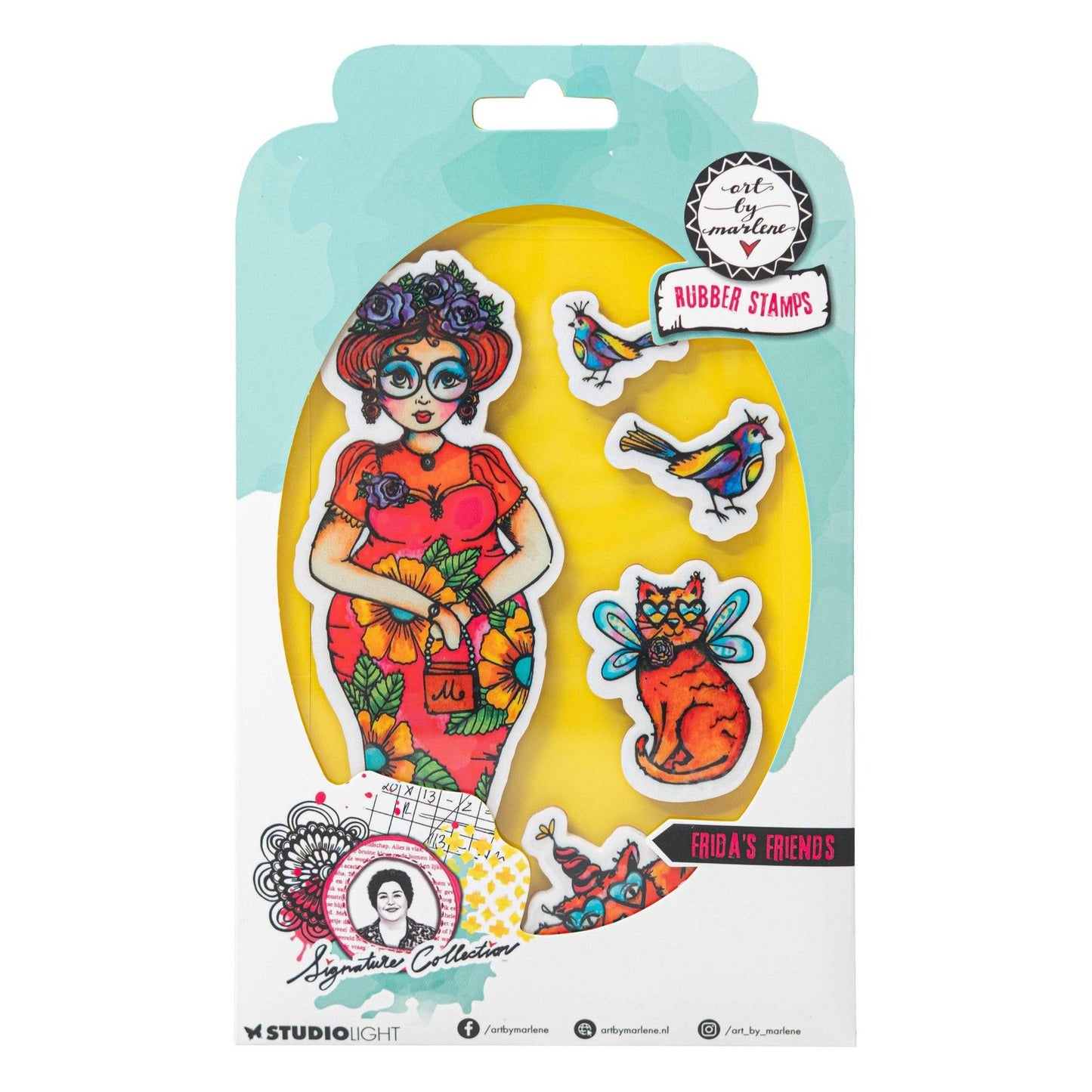 Studio light • timbro adesivo collezione firma gli amici di frida
