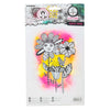 Studio light • collezione firmata fiori giocosi con timbro trasparente