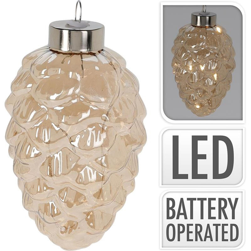 Pigna in vetro home styling 4-LED 11cm