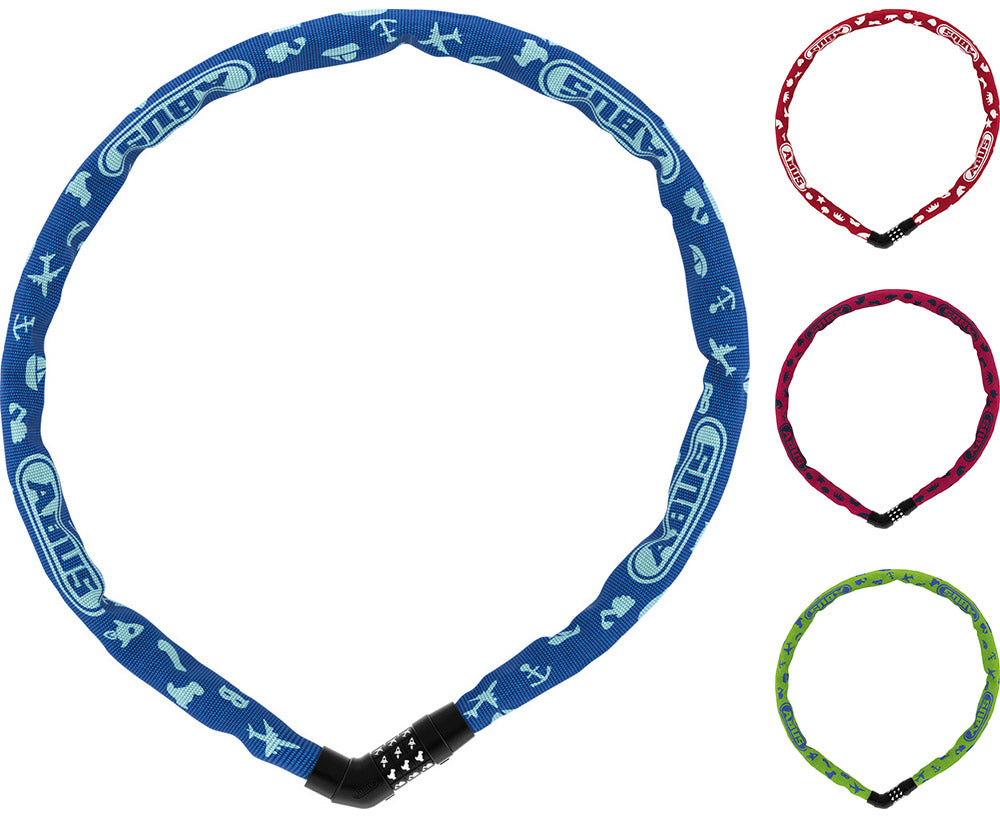 Abus 4804C 75 zwart fietskettingslot, 4mm, 75cm, cijferslot