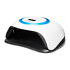 Glow v1 uv led lamp dual 168w wit met metallic blauw