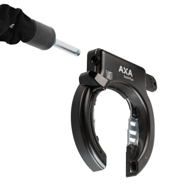 Axa Ringslot Solid Plus - con montaggio Fender - Nero (sulla mappa)