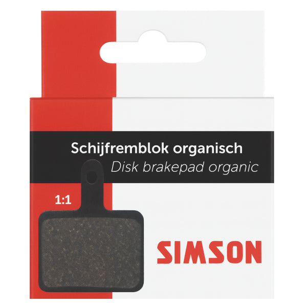 Pastillas de freno de disco Simson orgánicas Shimano Tektro