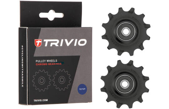 Trivio - ruedas de cambio 12 rodamientos cromados 12t
