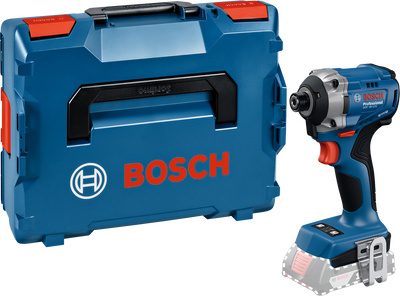 Bosch blauw gdr 18v-215 accu slagschroevendraaier | exclusief accu's en lader in l-boxx - 06019n2000
