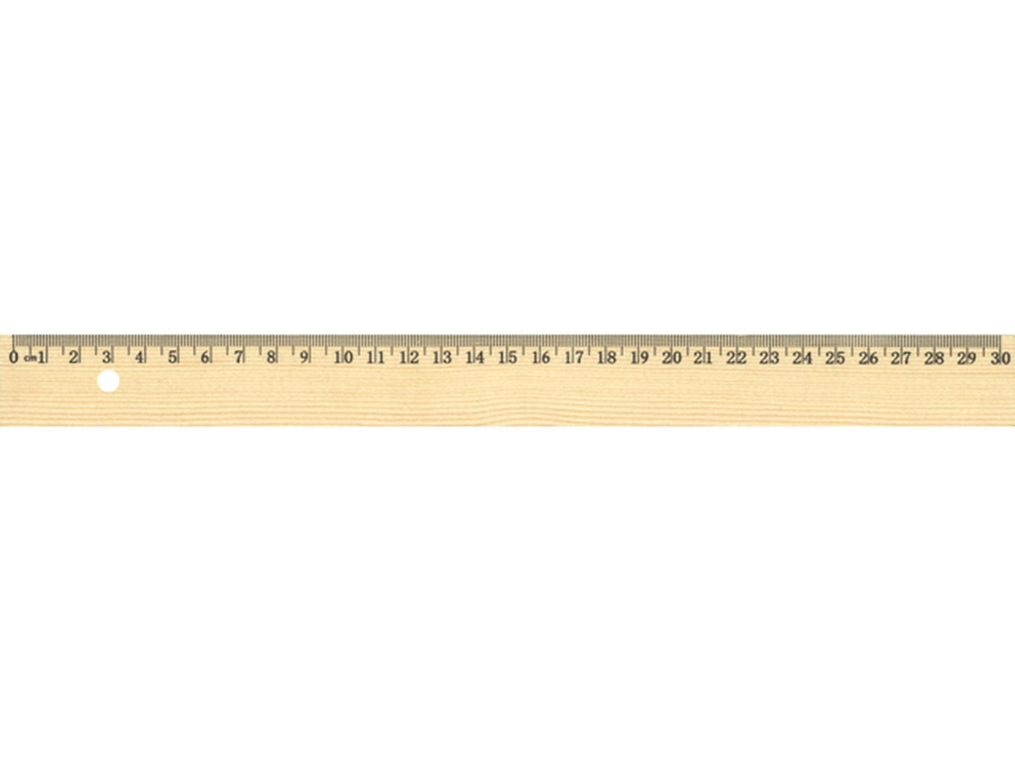 Regla canguro 30cm madera con incrustaciones de metal