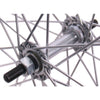 Voorwiel 28 x 1 1 2 - aluminium ryde velg - verchroomde naaf - zwart