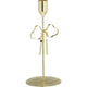 Home styling kandelaar strik goud 9x9x20,6cm