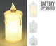 Home styling kaarsjes kunststof led op batterij set van 3 stuks