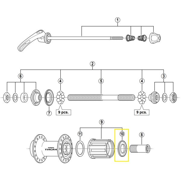 SHIMANO CAPÍA DE TELA A LA RETIRA FH-4500